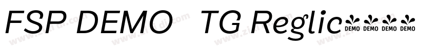 FSP DEMO   TG Reglic字体转换